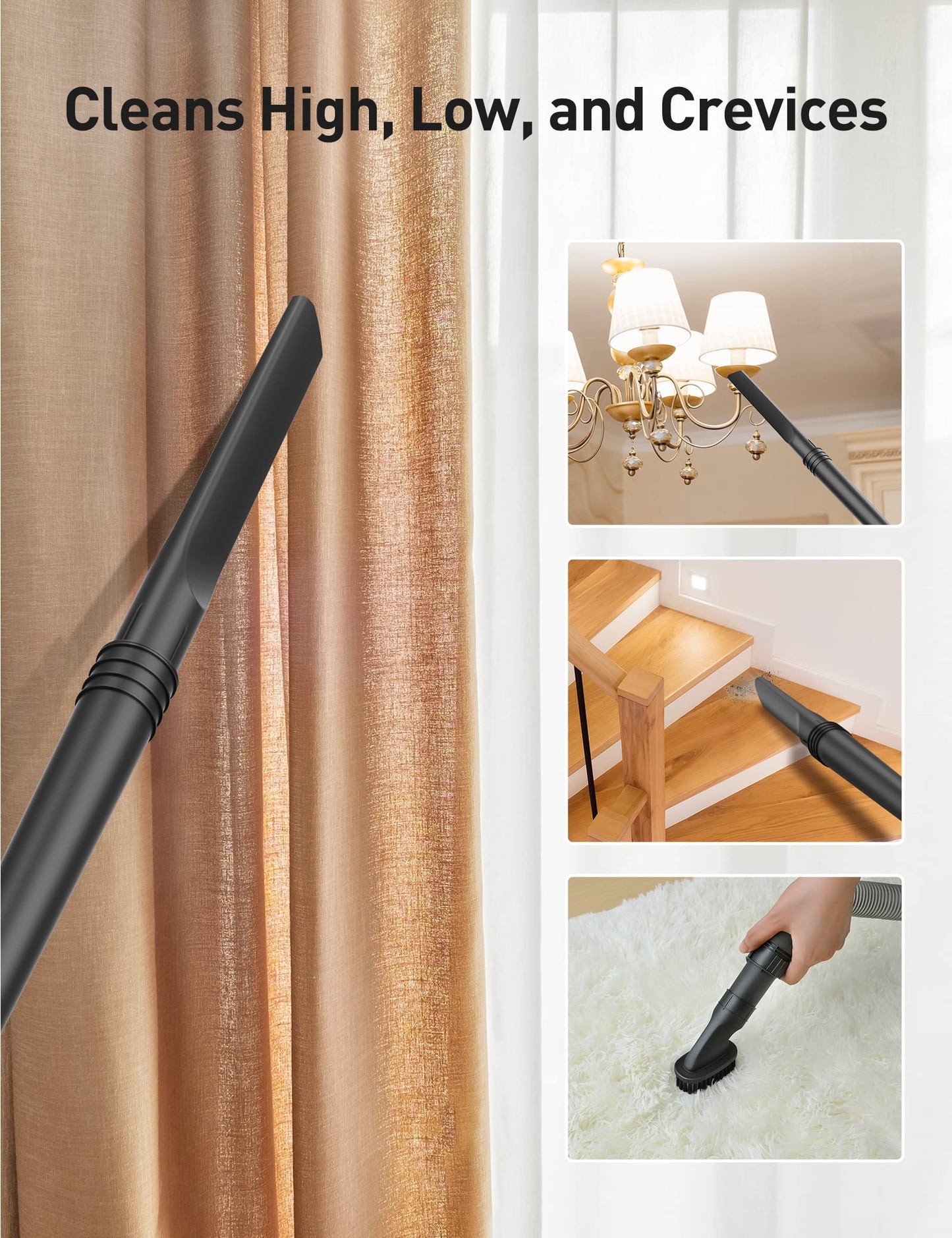 Upright Vacuum Cleaner, Aspiron 1200W 25kPa 5-Mode Bagless Vacuum Cleaner with Crevice Tool & Extension Wand,3L Dust Cup with HEPA Filter, Upright Vacuum for Carpet, Pet Hair,Hard Floor,Tile Particles