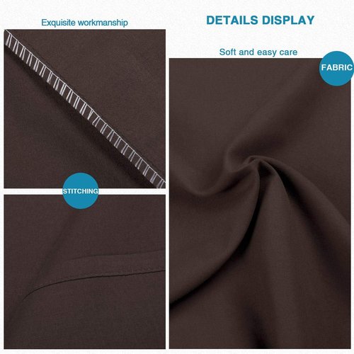 FLXXIE King Pillow Cases - Soft Microfiber Covers with Envelope Closure | 20x36, Dark Brown, Stain Resistant