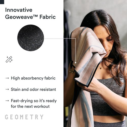 GEOMETRY Gym Towels for Working Out - Compact & Quick Dry, Super Absorbent Double-Sided Microfiber Sweat Towel – Premium Microfiber for Gym - Freckles, 16" x 30", 1 Piece