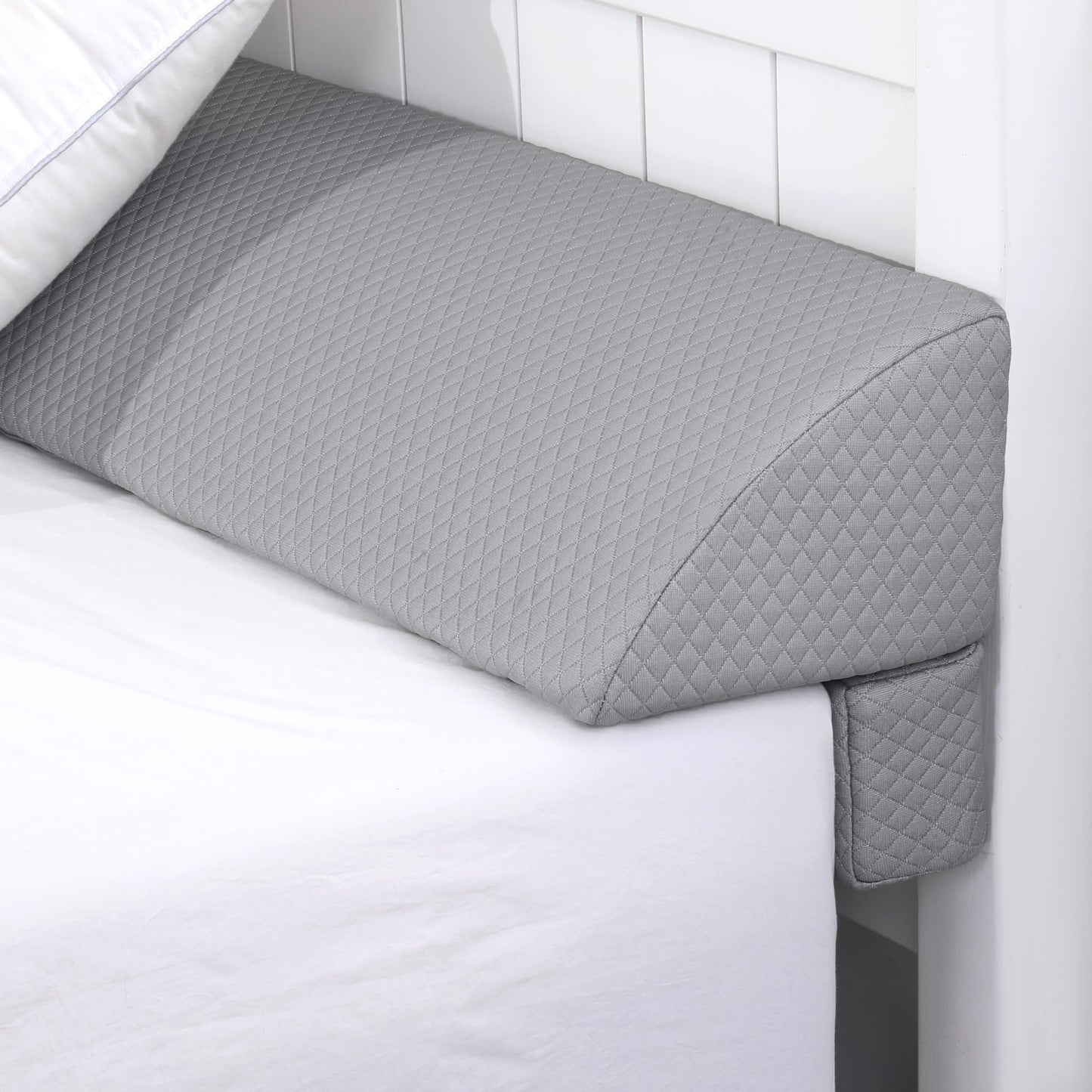 HOMBYS Wedge Pillow Headboard for Bed Gap,Foldable Bed Wedge Gap Filler King Size,Matterss Gap Filler,Multi Functional Bed Crack Pillow, Large King 76"x10.6"x6" or Gap Between (0-10")
