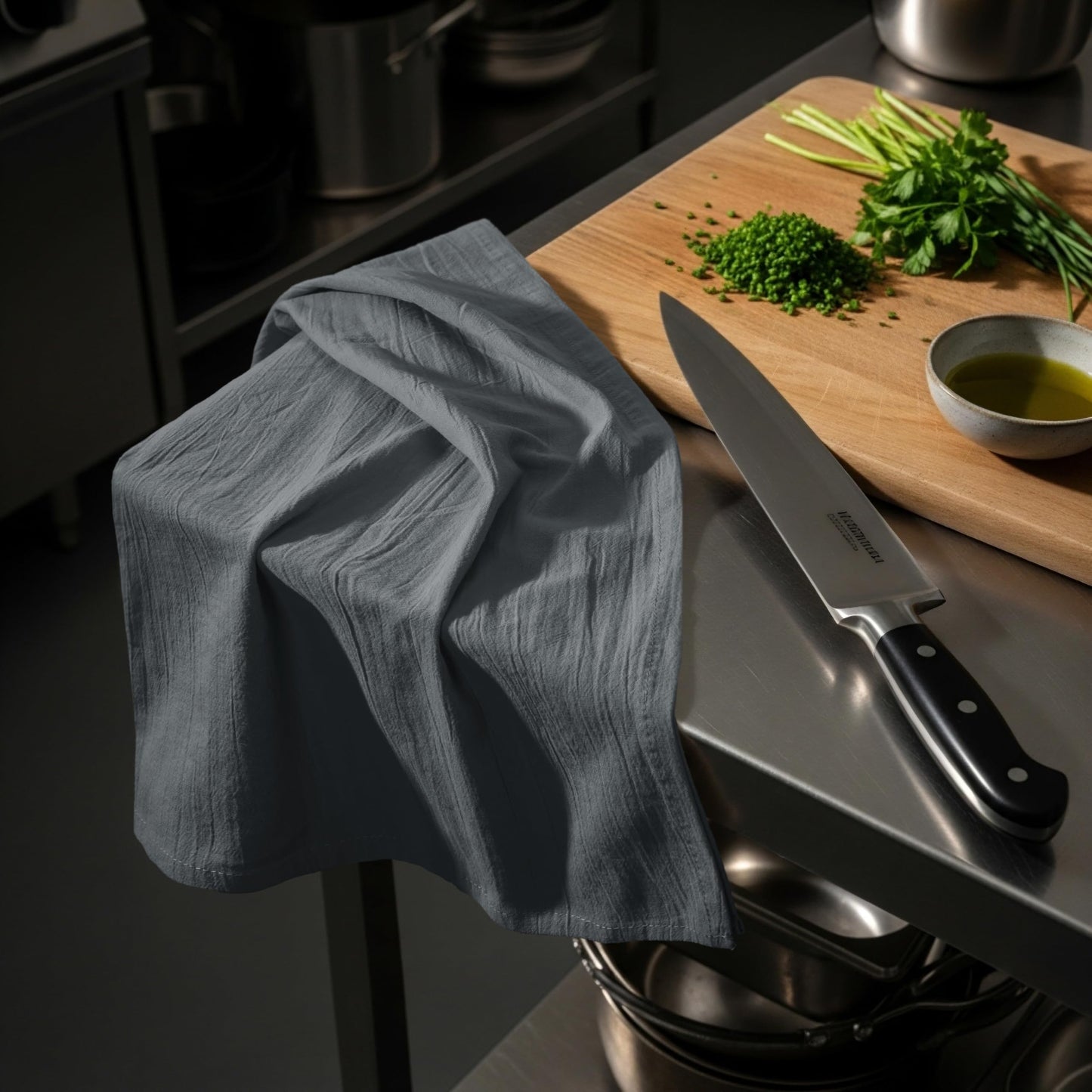 Utopia Kitchen Light Grey Flour Sack Towels [12 Pack - 28 x 28 Inch] 100% Cotton Tea Towels for Cleaning & Drying - Highly Absorbent Kitchen Dish Cloth