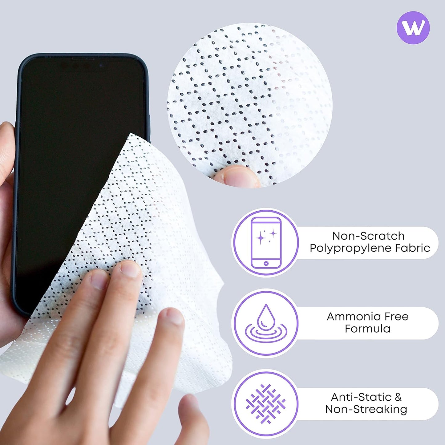 See Clear Lens Cleaning Wipes - Streak-Free Pre-Moistened Towelettes for Eyeglasses & Screens | 192 Wipes in 12 Resealable Packs