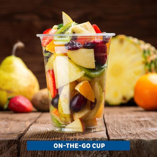 Freshware 12 oz Clear Plastic Cups - Heavy-Duty Disposable Tumblers for Parties | 100 Pack