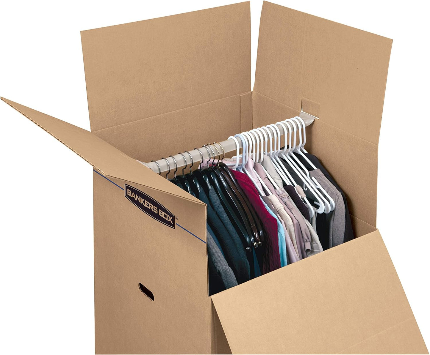 Bankers Box Tall Wardrobe Box - 3 Pack | Spacious 24" x 24" x 40" Storage Solution