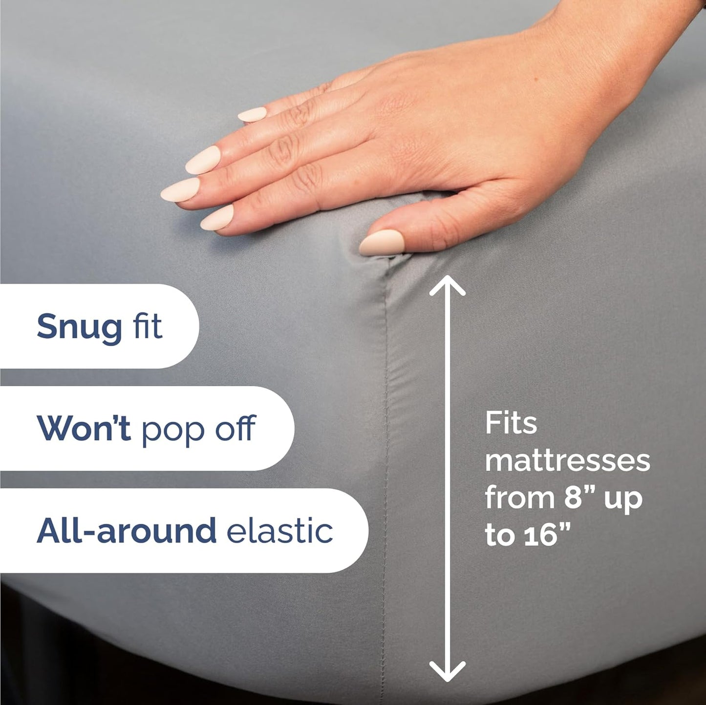 Steel Blue Twin Size 3-Piece Sheet Set by [Brand Name] - Comfy, Breathable & Cooling Luxury Bedding