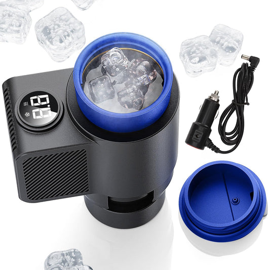 2-in-1 Smart Cups Cooler Warmer for Car with Small Coffee Cup, 12V 36W Car Cooling and Heating Cup Mug Holder, Universal Intelligent Car Heater Cooling Travel Mug for Water Milk Coffee Beverage