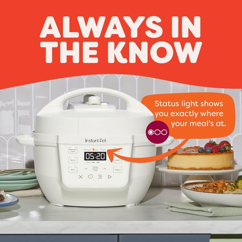 Instant Pot 4QT RIO Mini 7-in-1 Multi-Cooker - Versatile Pressure Cooker & Slow Cooker, Sea Salt Finish