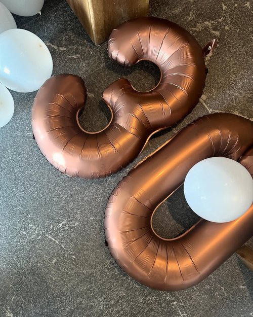 Dark Brown 5 Number Balloons - 40 Inch, 5th Birthday Decorations