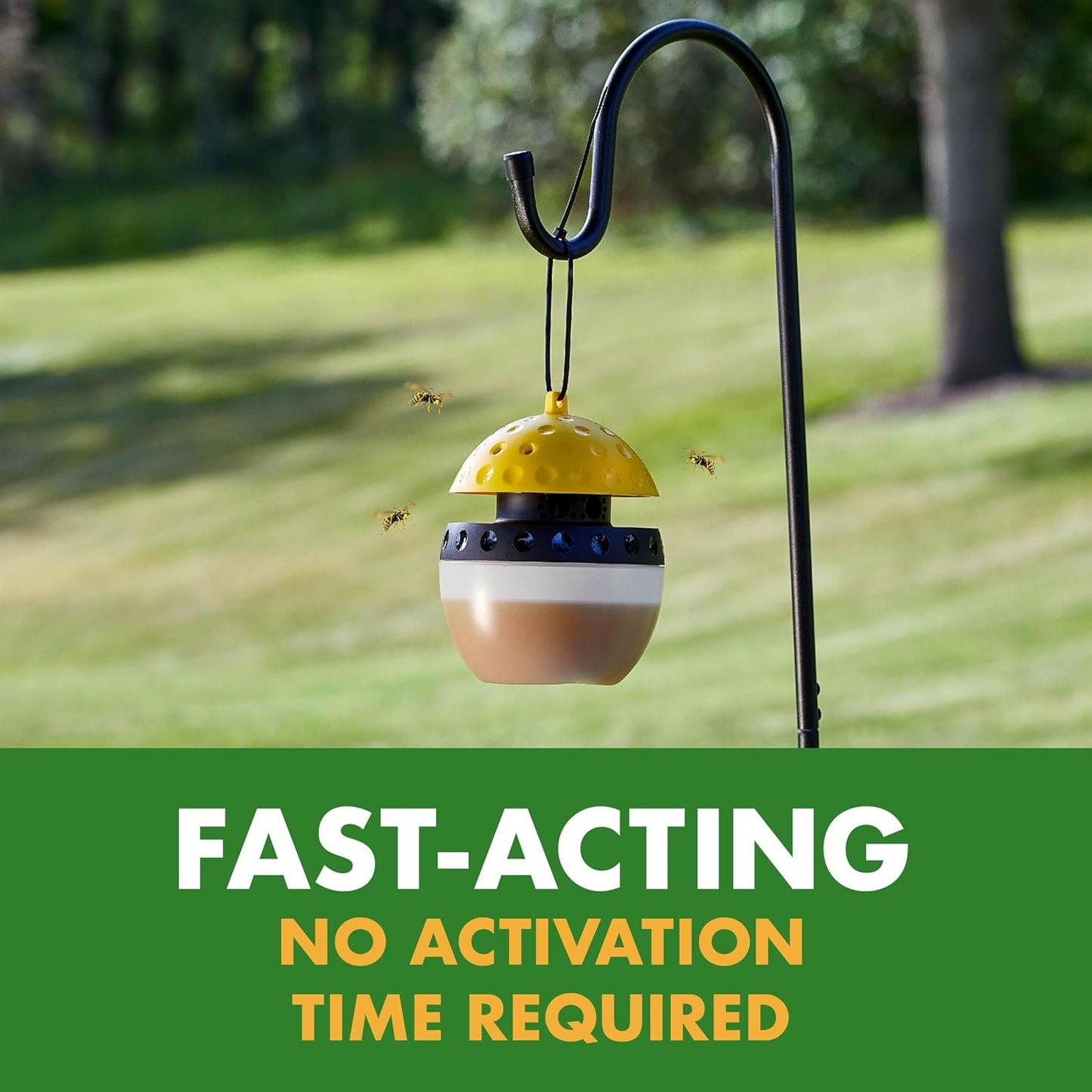 Spectracide Wasp & Hornet Trap - Quick-Drown Formula for Effective Insect Control | 1 Count