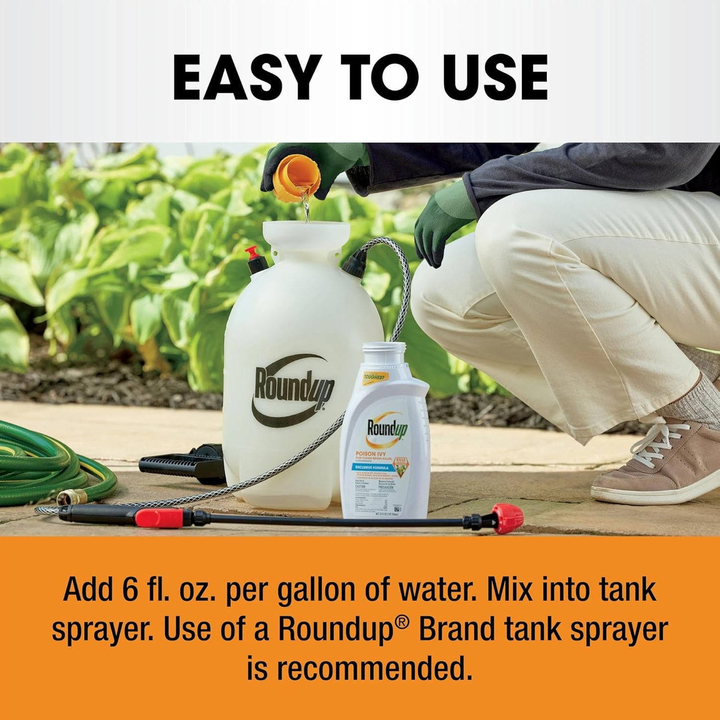 Roundup Poison Ivy Plus Tough Brush Killer - Fast-Acting Concentrate, 32 fl. oz. for Quick Results