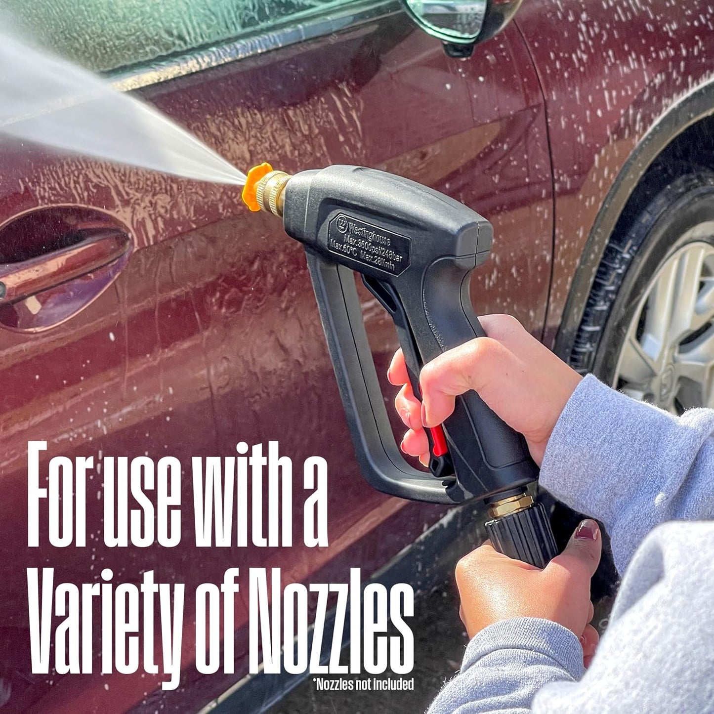 Westinghouse Pressure Washer Gun - 3600 PSI Max | M22 Connector for Gas & Electric Washers