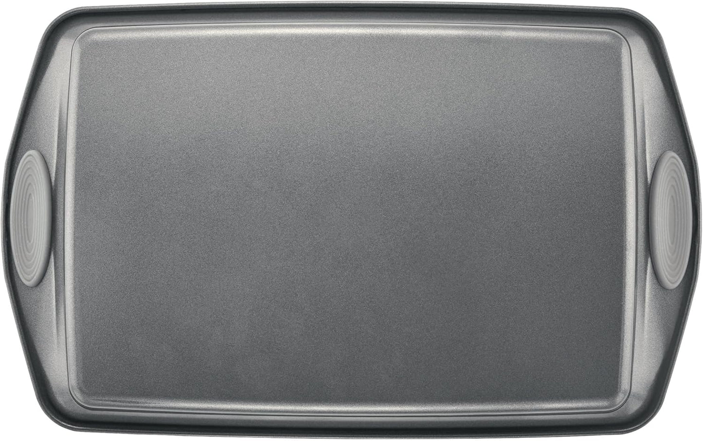 Rachael Ray Nonstick Bakeware Set - 3 Piece Cookie Sheets with Grips in Gray & Sea Salt Gray