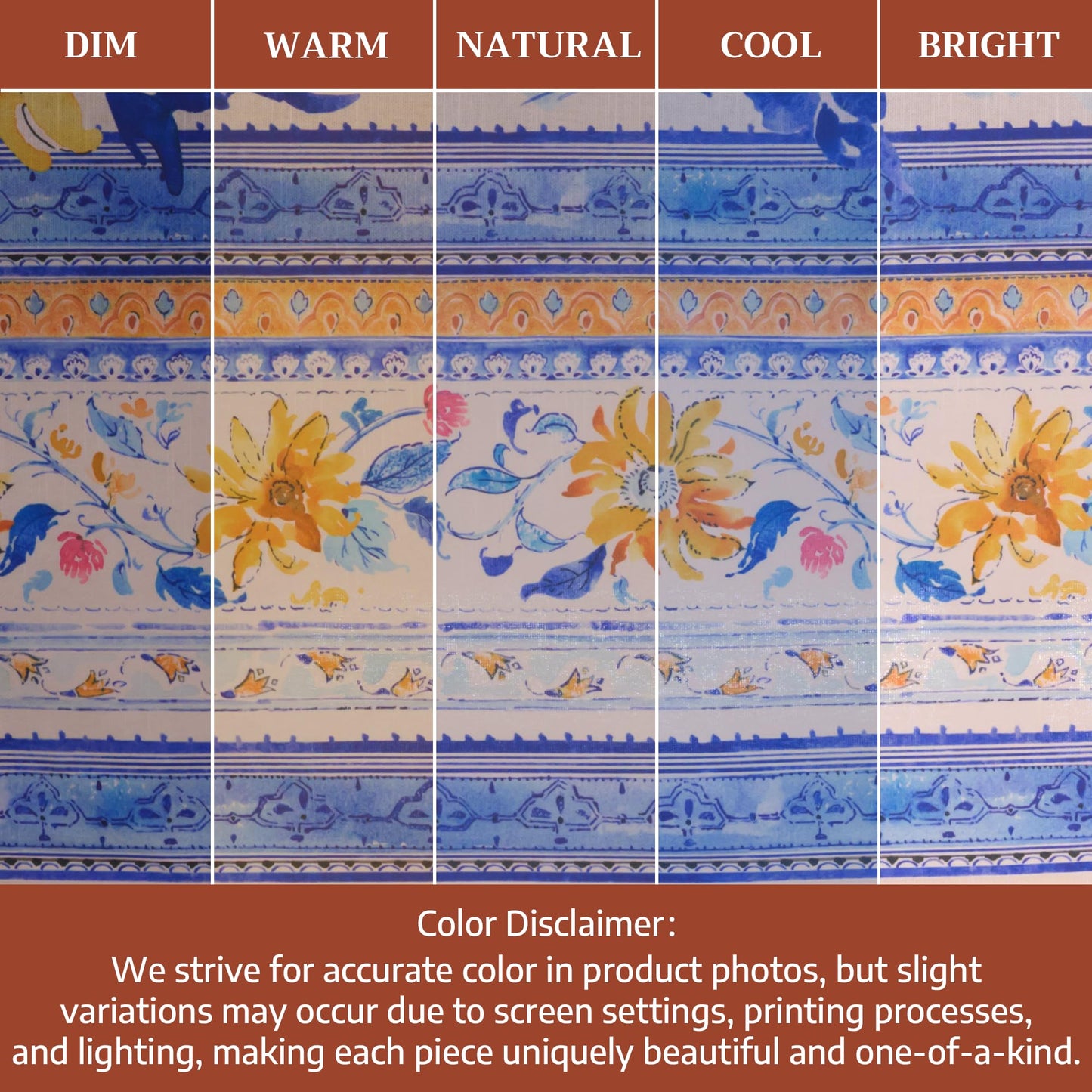 Maison d' Hermine Table Cloth Round Table 100% Cotton 69 Round Inches Tablecloth Reusable Decorative for Dining Kitchen Room Farmhouse Home Gifts for Mothers Day Spring Summer - Girassol