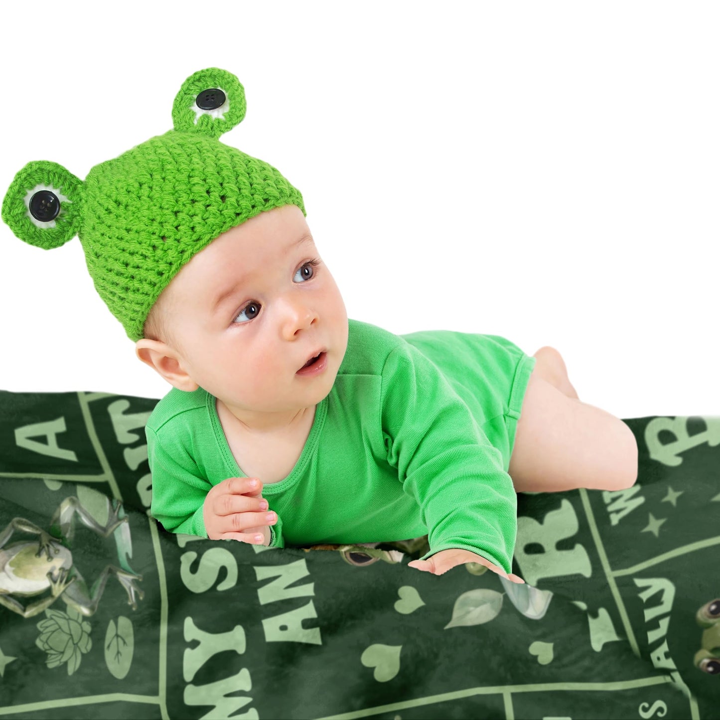 Bariceneth Frog Gifts, Frog Blanket 50" X 60", Frog Gifts for Women, Funny Frog Stuff, Frogs Birthday Decorations Throw