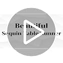 ShinyBeauty Gold Sequin Table Runner 12x108 Inch 20 Packs for Party