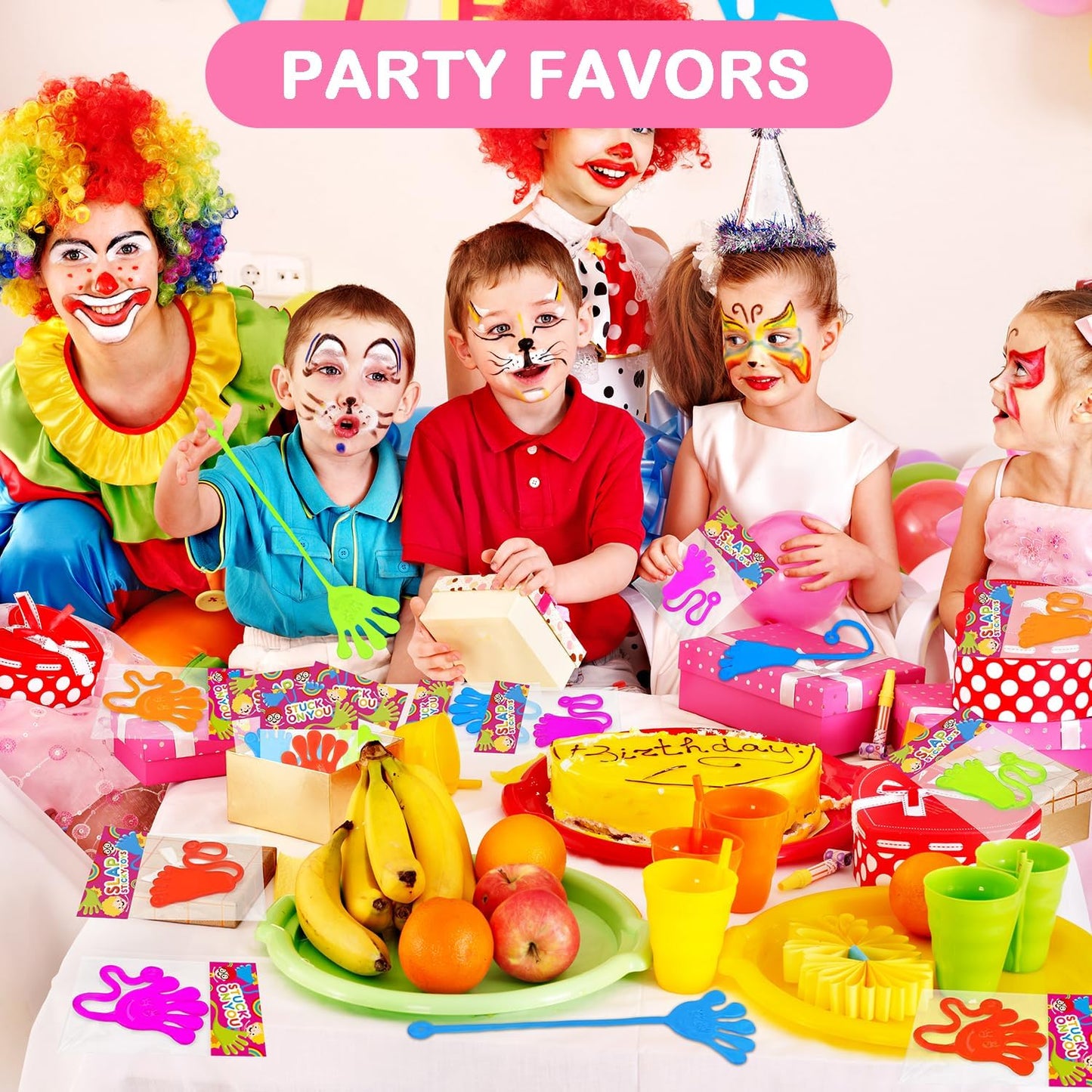 Skiennix Large Sticky Hands & Feet Party Favors - 20 PCS Non-Candy Goodie Bag Stuffers for Kids