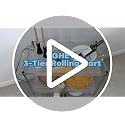 Heavy Duty 3-Tier Rolling Cart with Metal Wire Shelves & Locking Casters