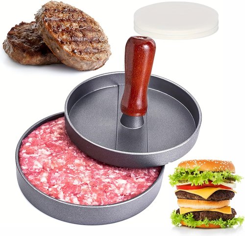 **Skiennix Hamburger Press - 100% Free Patty Papers | Dishwasher Safe & BPA Free Kitchen Gadget**