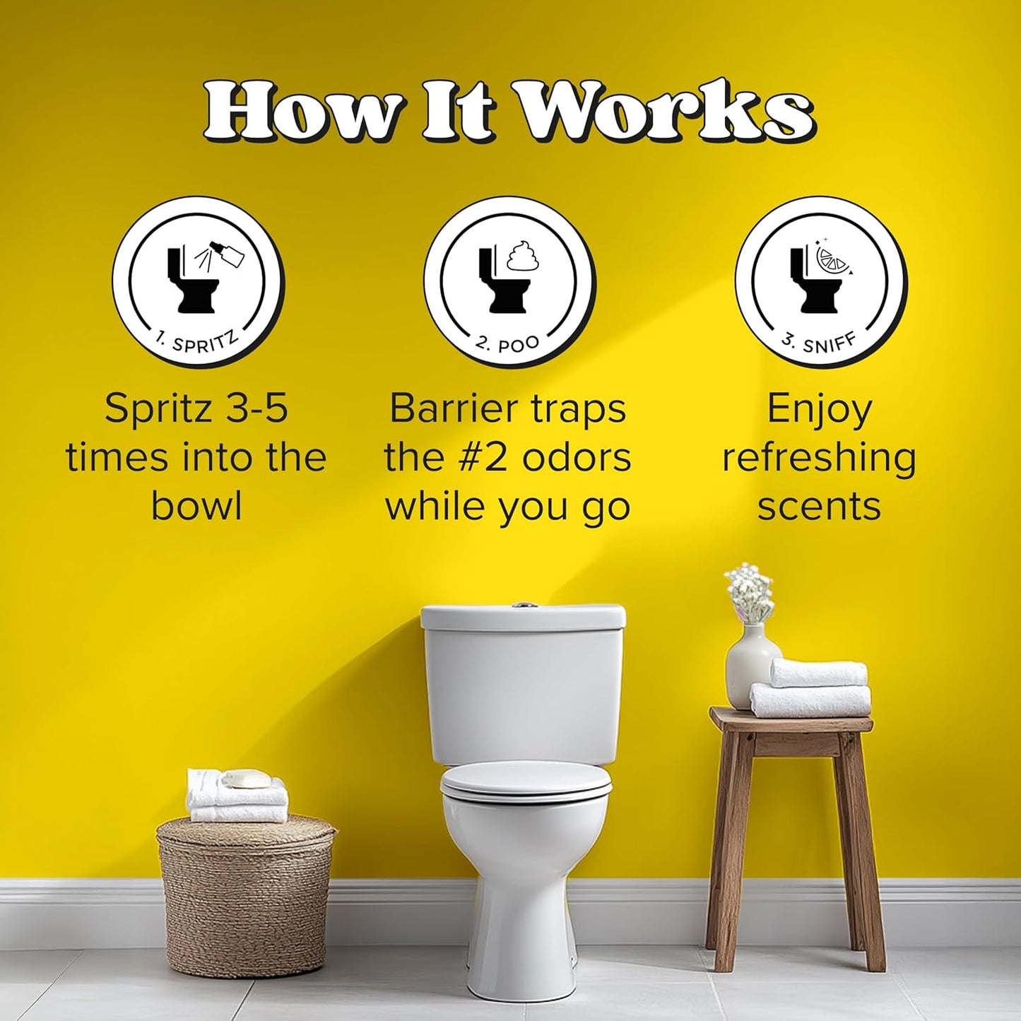 Poo-Pourri Toilet Spray | Travel Essentials Variety Pack - 5 Scents, TSA Approved, 0.34 Fl Oz Each