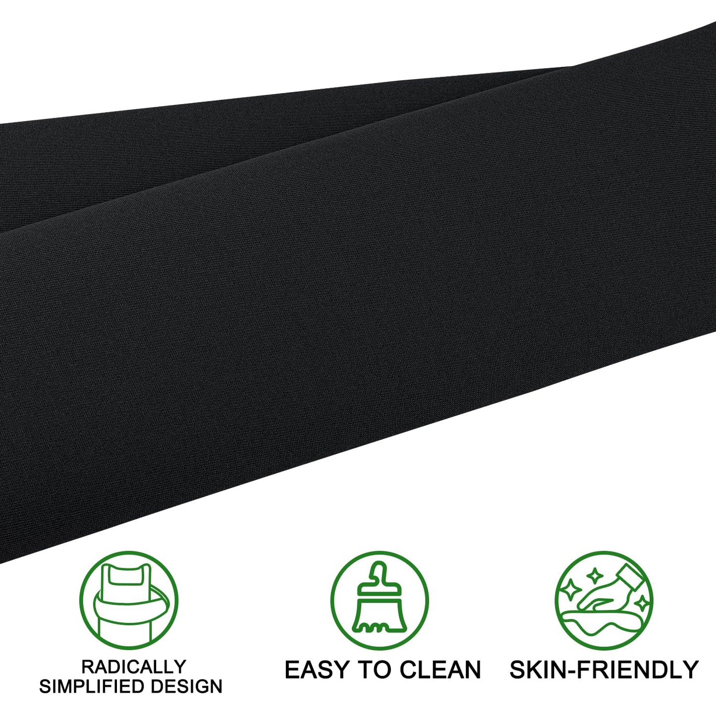 Urgown Golf Cart Strap Sleeve, Protect Your Golf Bag from Wear and Dirt - Premium Material, Simple Design, Easy to Install, Universal Fit, Black, 2pcs