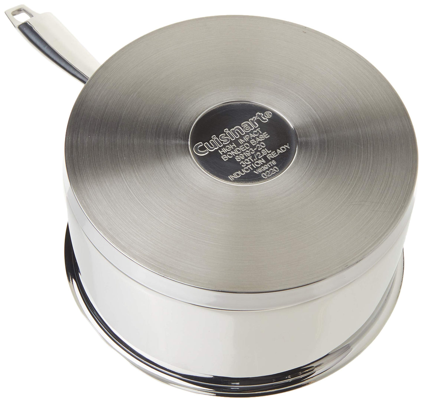 Cuisinart Professional Stainless Saucepan with Cover, 3-Quart, Stainless Steel