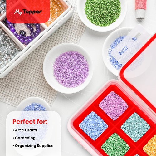 IceTopper XL Ice Cube Tray - Easy Release Molds for 8 Large Cubes, Stackable & Dishwasher Safe, 100% Food Grade Silicone (2 Pack)