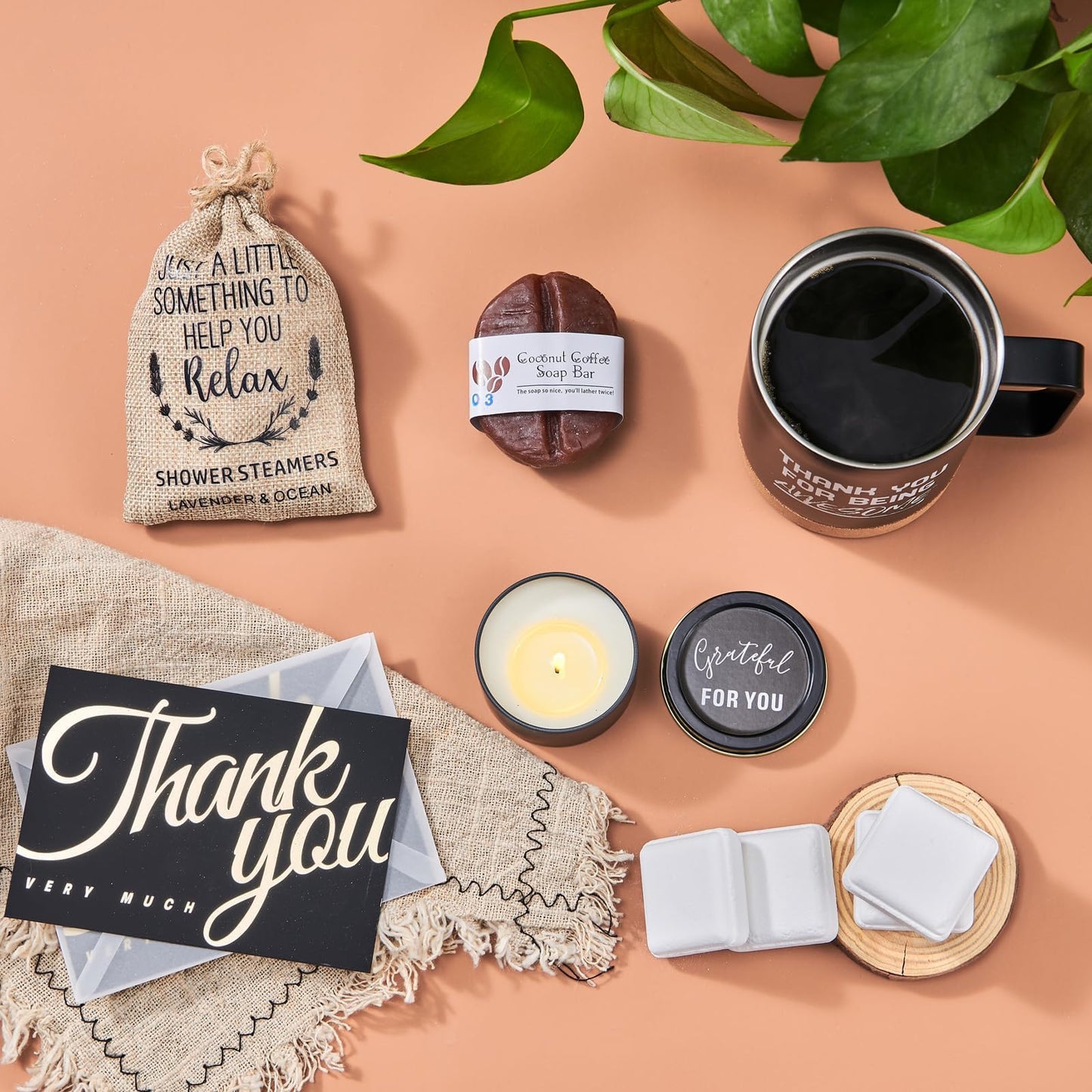 APRBOX Thank You Gifts Employee Appreciation Gifts with Thank You Cards Spa Gift Baskets for Men Women Teacher Dental Assistant Social Worker Farewell Goodbye Gift for Coworker Hostess Staff