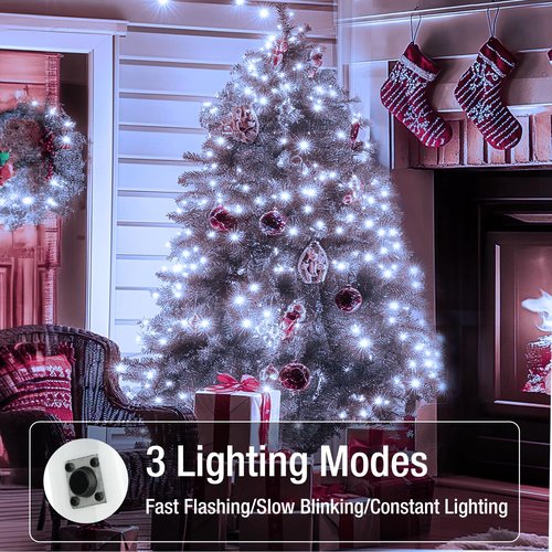 Fairdeer 50 Pack Fairy Lights Battery Operated - 7ft 20 Led Twinkle Lights 3 Modes, Bulk Mini String Lights Waterproof for Mason Jars Vases DIY Party Wedding Decoration Christmas -Cool White