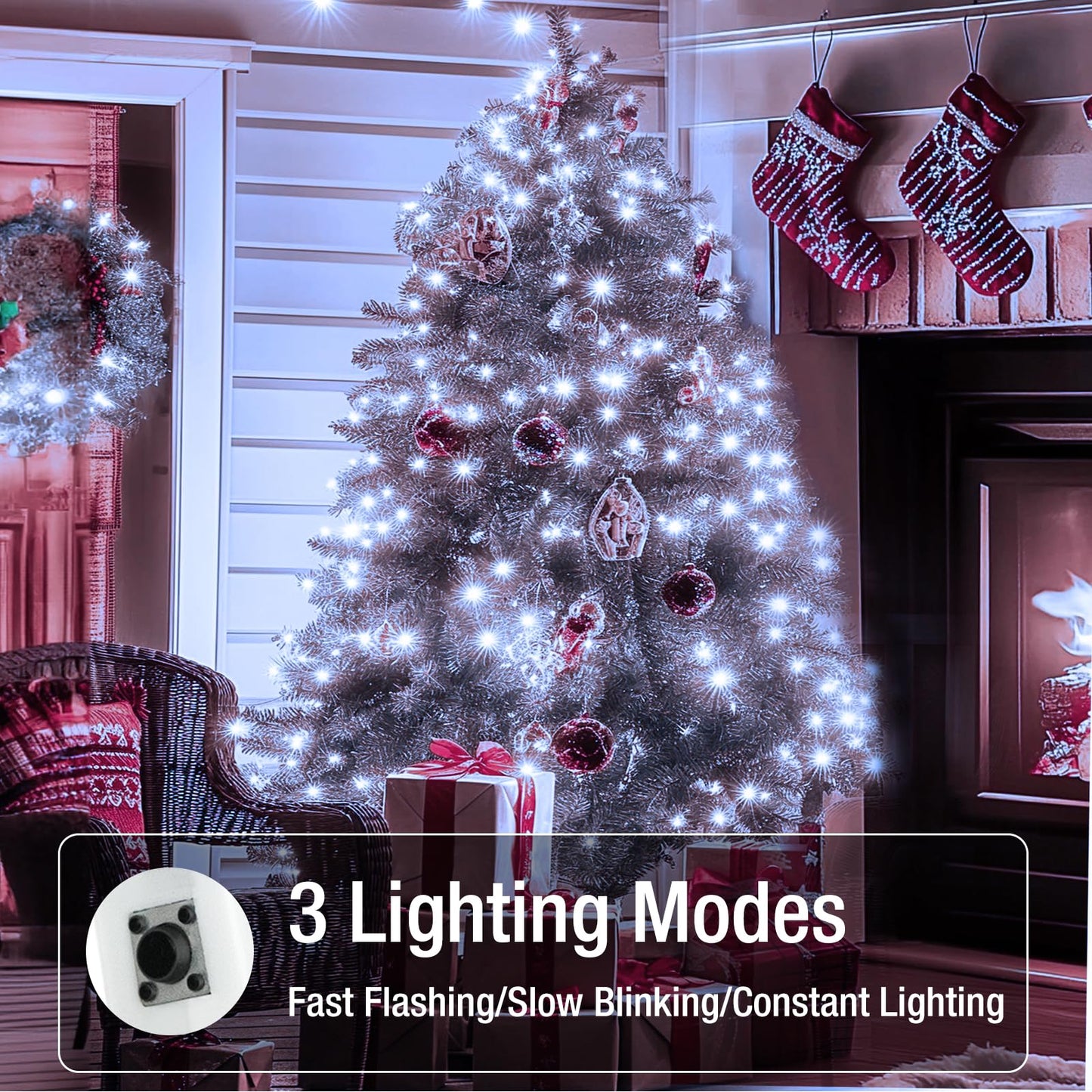 Fairdeer 30 Pack Fairy Lights Battery Operated - 7ft 20 Led Twinkle Lights 3 Modes, Bulk Mini String Lights Waterproof for Mason Jars Vases DIY Party Wedding Decoration Christmas -Cool White