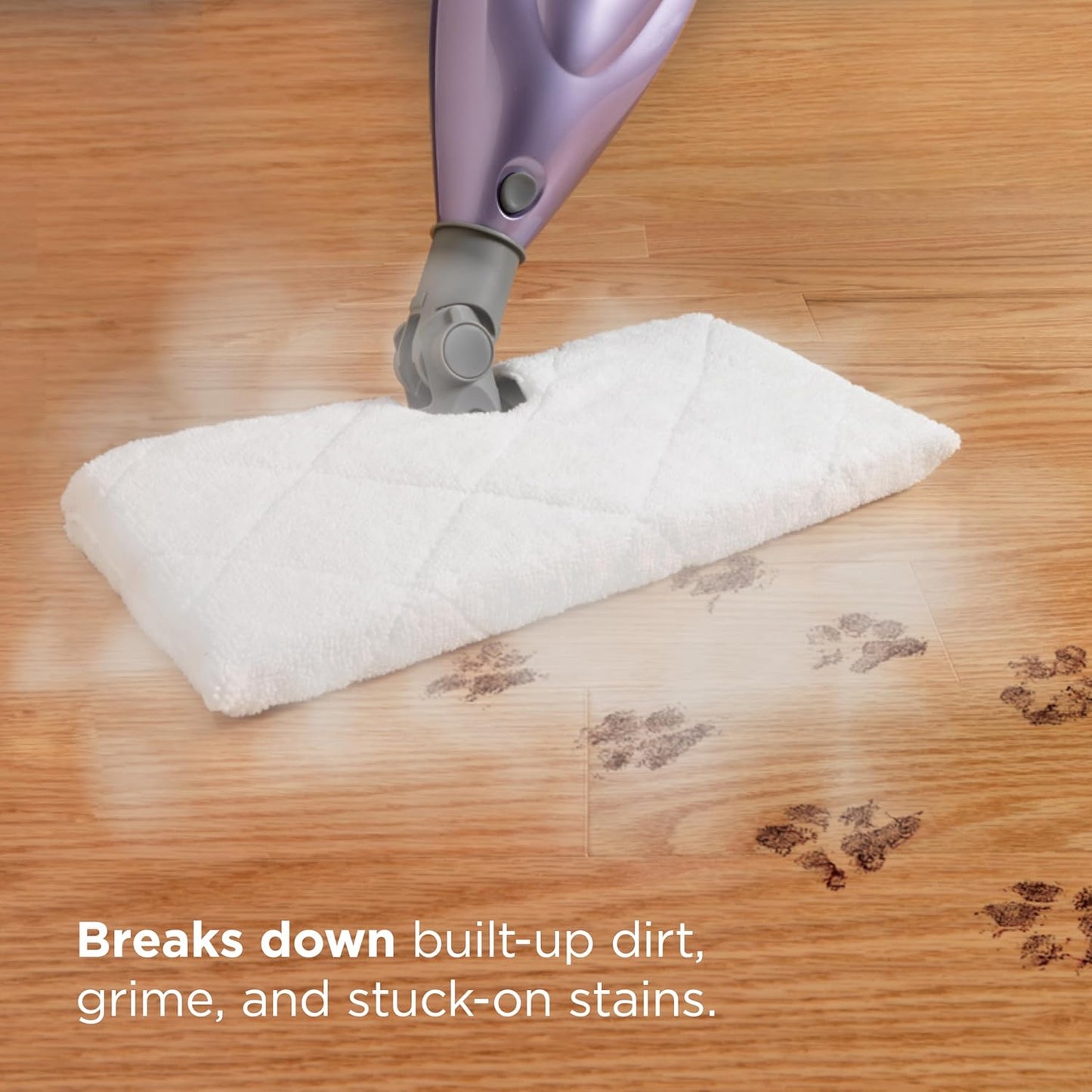 Shark Steam Pocket Mop - Lightweight Steam Cleaner for Sealed Hard Floors | 2 Washable Pads, Purple, S3501