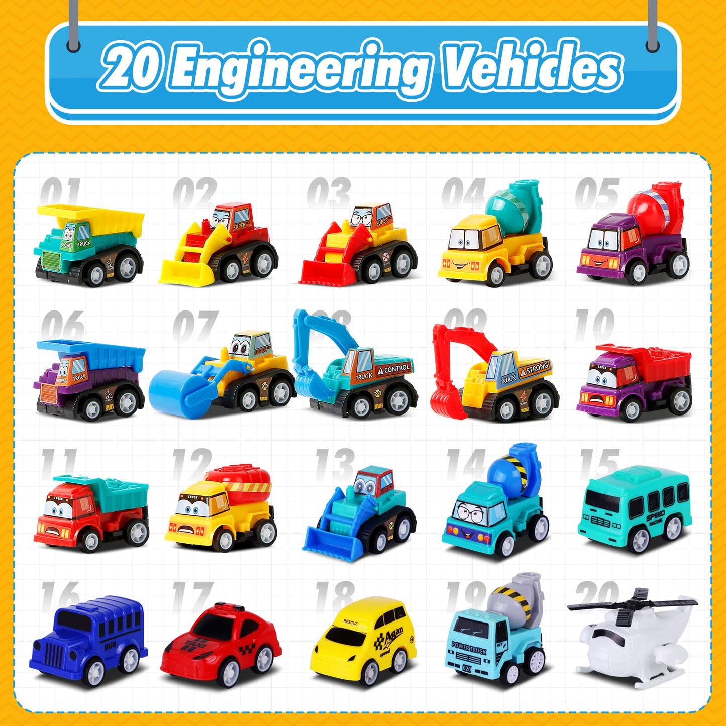 ZenBombs Easter Eggs with Cars Inside - 12 PCS Prefilled Easter Eggs with Pull-Back Toy Cars - Kids Easter Basket Stuffers & Party Favor Toys for Boys and Girls Over Age 3 Years Old