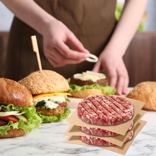 200Pcs Unbleached Parchment Paper Sheets - 6x6 Inches Non-Stick Baking & Frying Solution