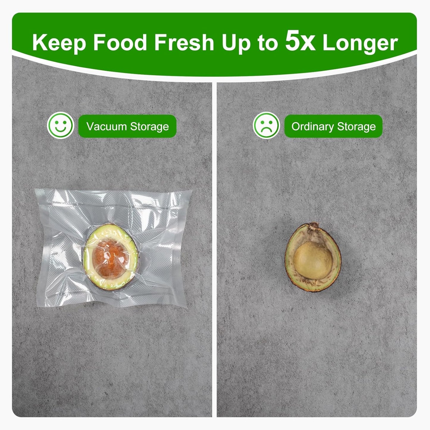 Ultrean Vacuum Seal Roll - 11" x 150' Commercial Grade Food Storage Bags | BPA Free, Ideal for Meal Prep & Sous Vide