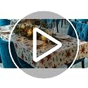 Tedercle Christmas Greenery Tablecloth – 54x108 Inch, 3 Pack, Disposable Holiday Plastic Cover with Holly & Pine Design