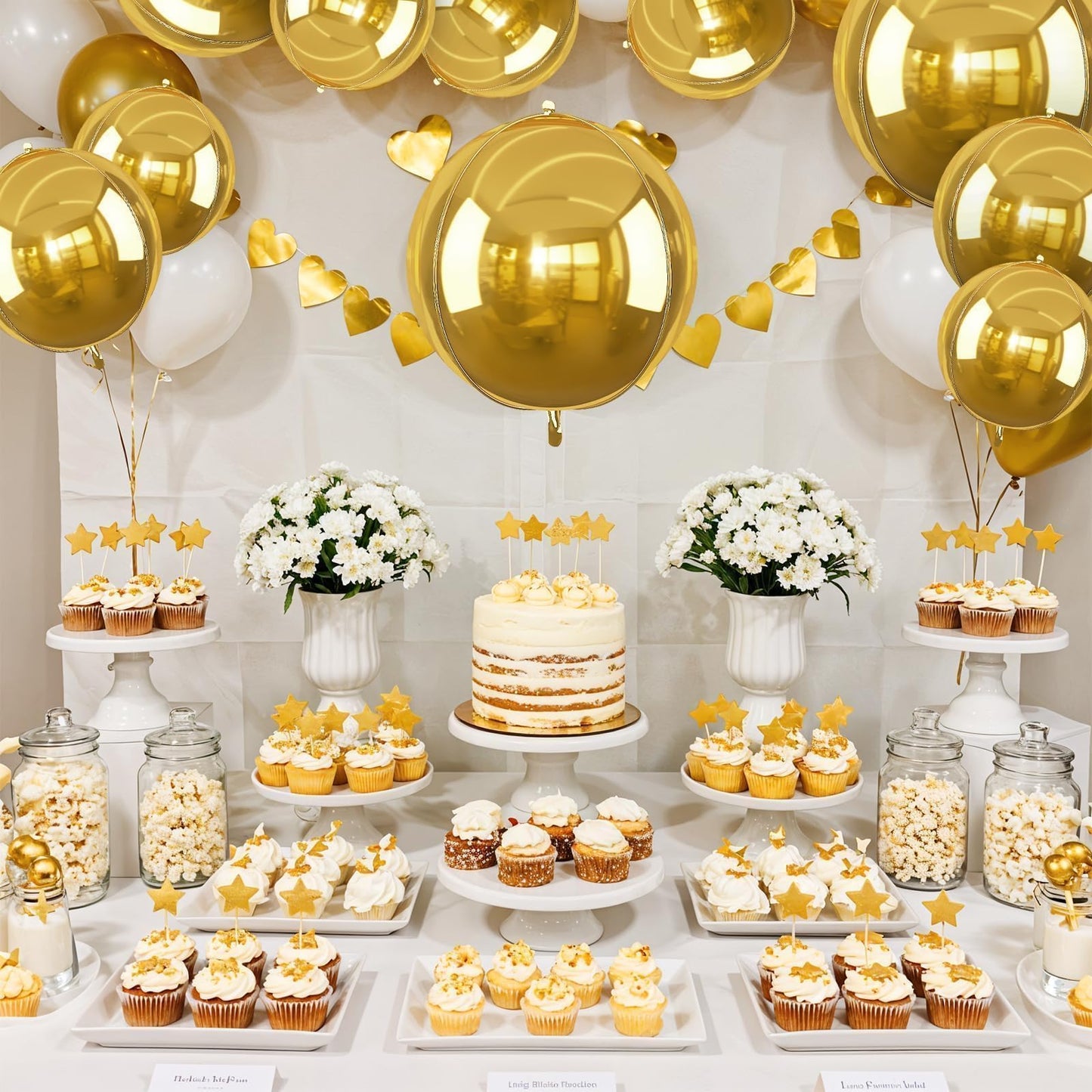12Pcs Gold Round Foil Balloons, 22" 15" 10" 4D Ball Balloons, Metallic Gold Foil Balloon for Birthday Graduation Wedding Anniversary New Year Eve Disco Party Backdrop Decorations