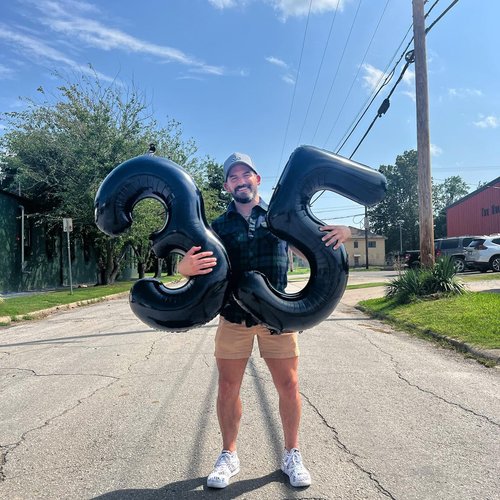 Black Number 25 Balloon 40 inch, 25 Number Balloons, 25th Black Birthday Decorations for Women Men, 25 Year Old Black Party Supplies