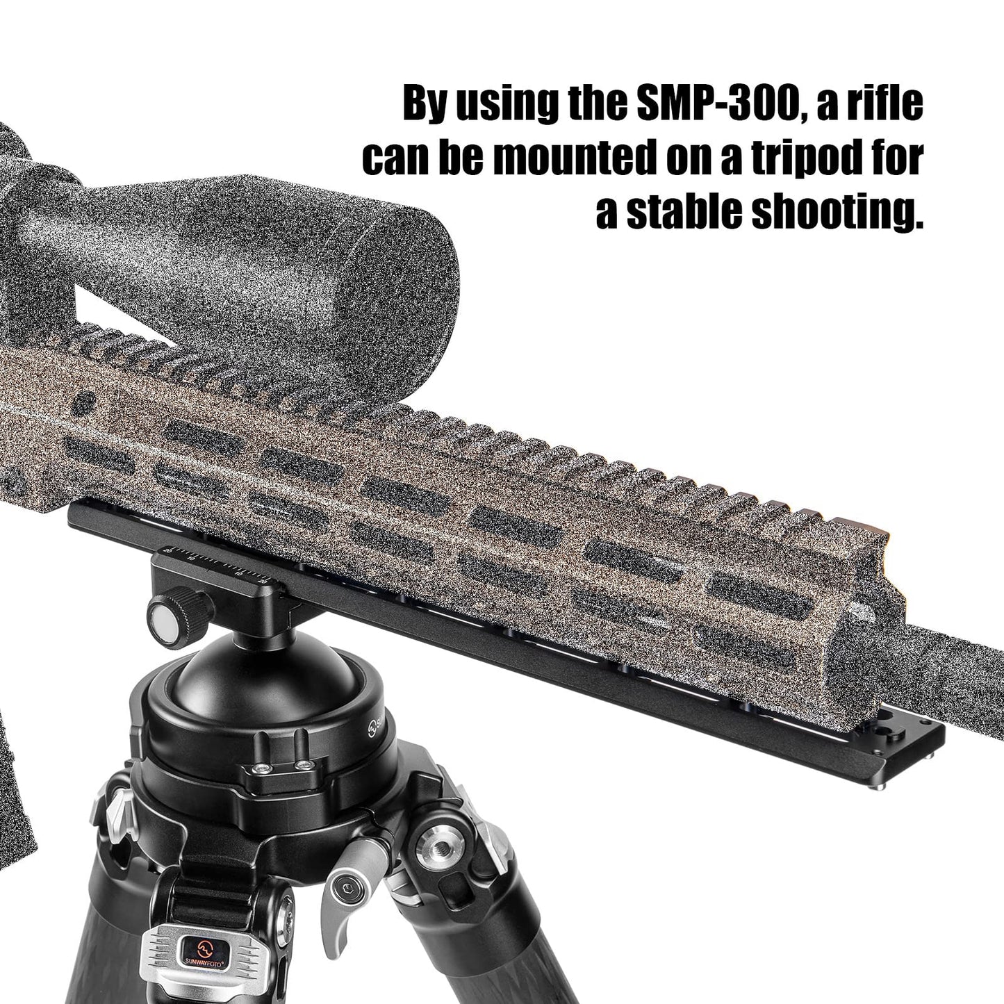 11 inch Arca Swiss Adapter M lok Rail for Rifles,300 mm Long, 2520
