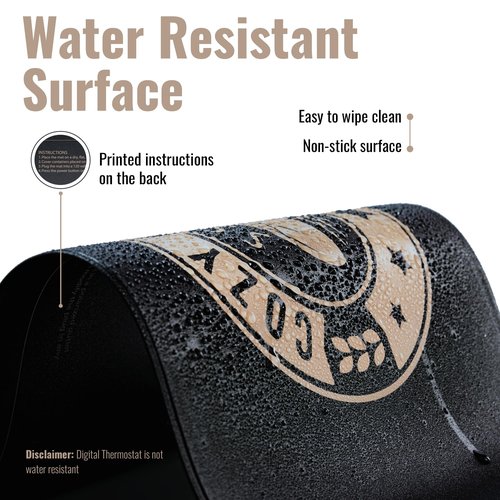 Cozy Bread® Sourdough Bread Proofing Mat for Home Bakers | USA Brand | Thermostat Controlled Bread Proofer (10" x 21") | Dough Riser Heating Mat
