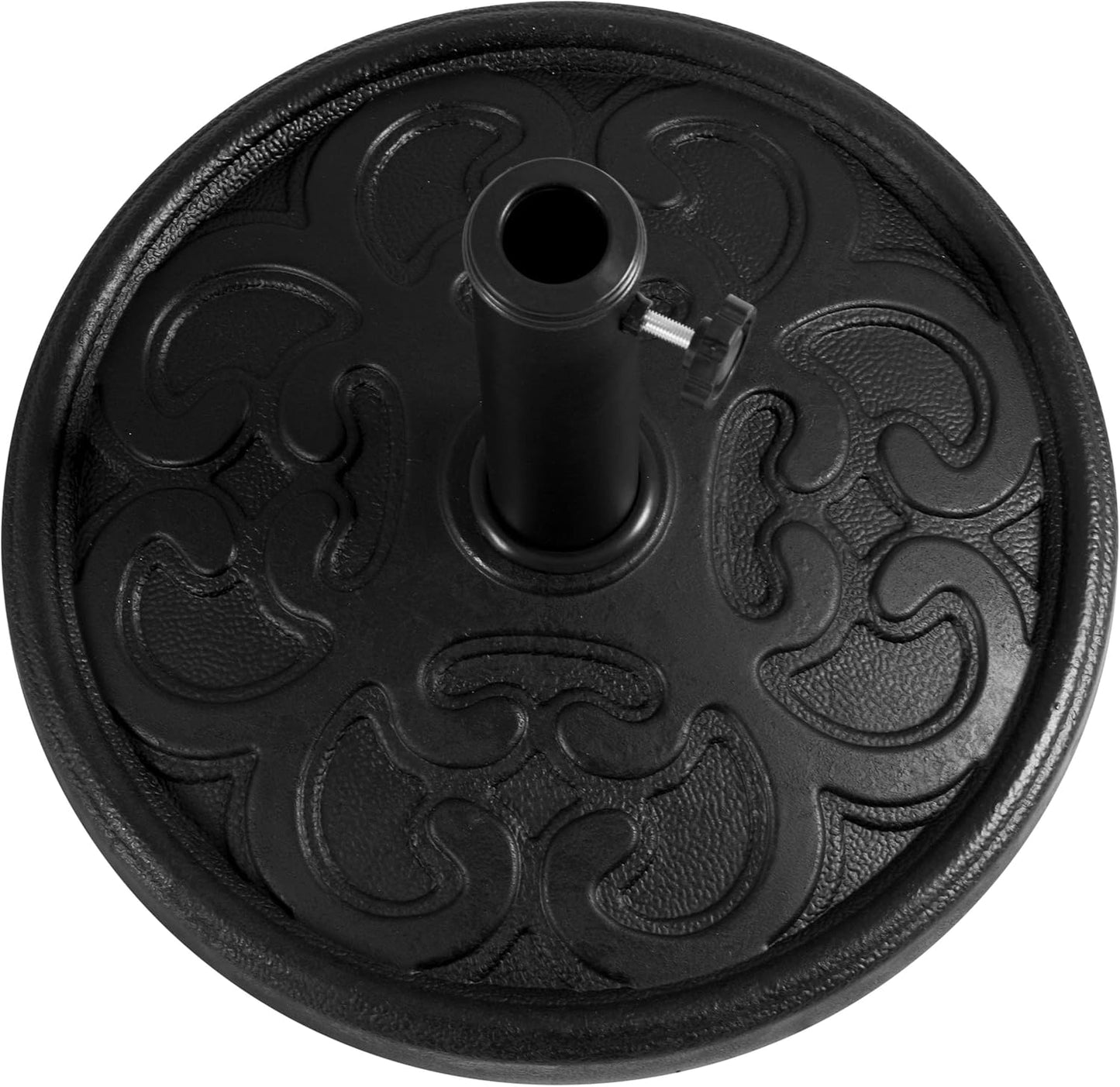 Yaheetech Umbrella Base - 22lbs Iron Stand for 17.5'' Patio Market Umbrellas | Black Finish