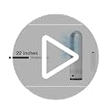 Faryuan 22-Inch White Bladeless Tower Fan with Remote, 8 Speeds, 80° Oscillation, 9H Timer, Quiet Portable Cooling for Indoor Use