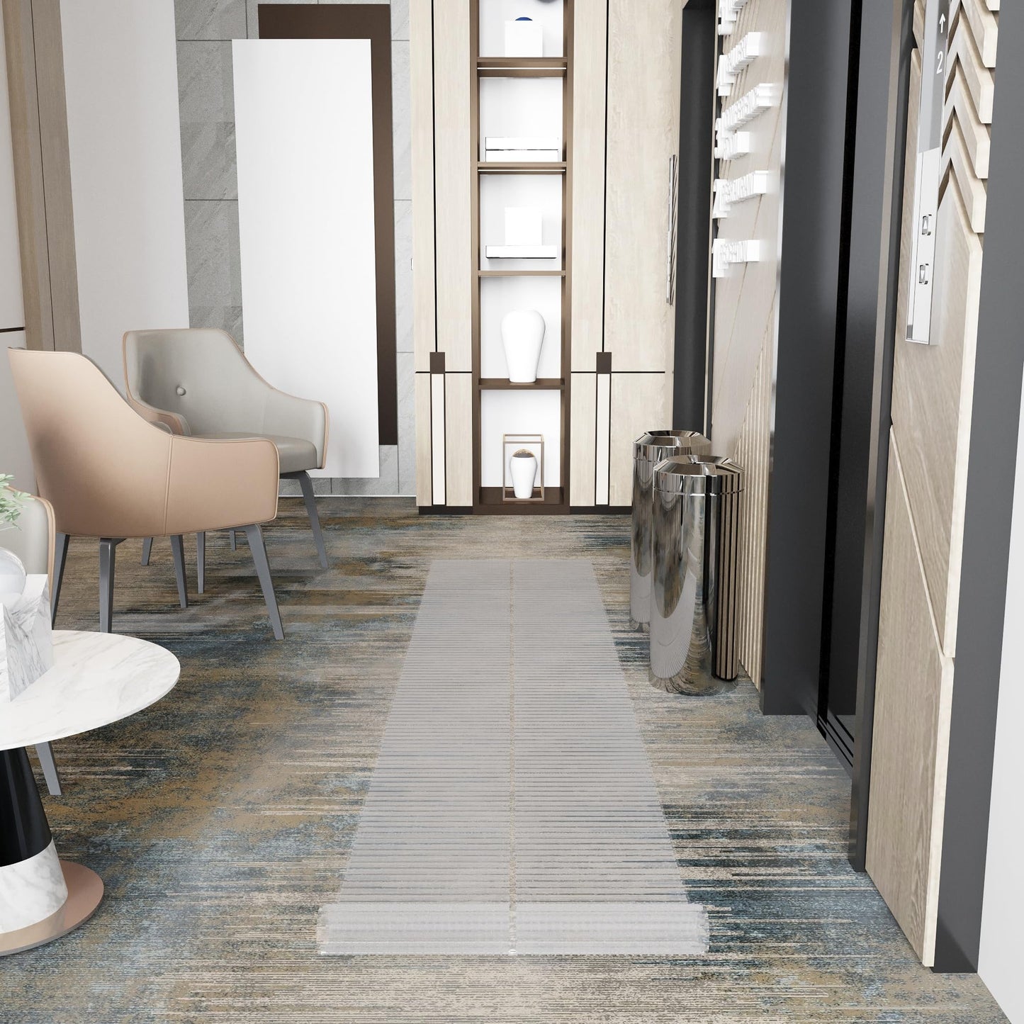 Ottomanson Aisle Runner Protector 26" x 19' – Non Slip Waterproof Clear Vinyl Stair Runner & Carpet Protector with Gripper Backing for Long Hallways, Stairs & High Traffic Areas