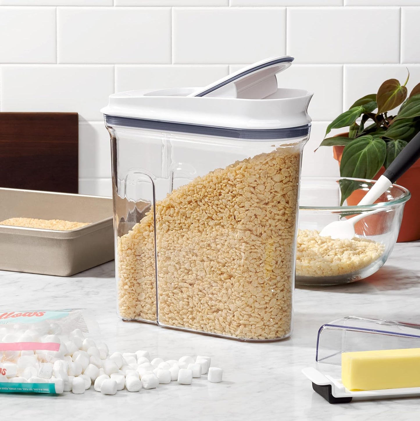 OXO Good Grips Cereal Dispenser Set - 3-Piece Airtight Storage Solution for Freshness