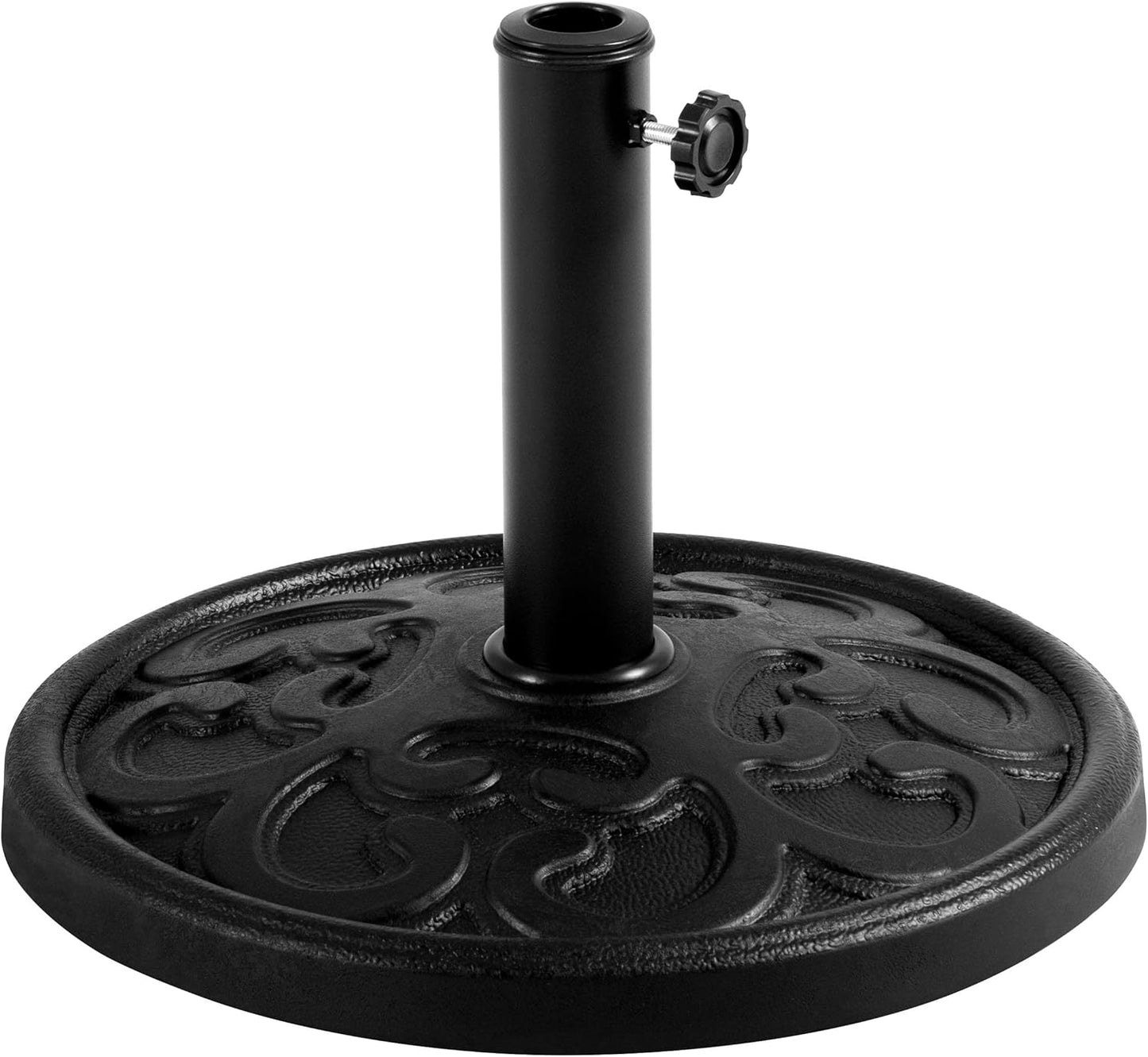 Yaheetech Umbrella Base - 22lbs Iron Stand for 17.5'' Patio Market Umbrellas | Black Finish