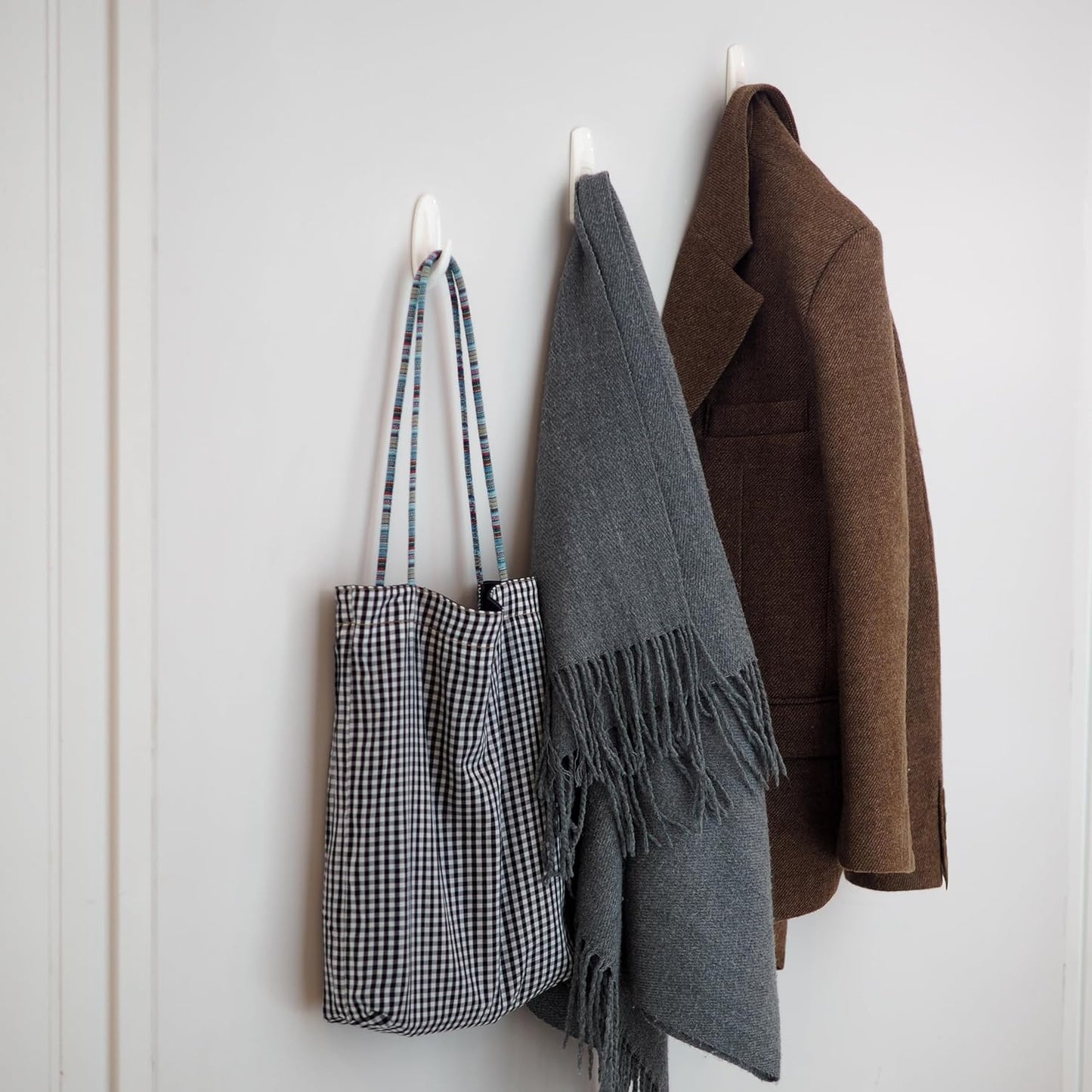 MOVELYST Heavy-Duty Utility Hooks - 14 Large Hooks with 20 Removable Adhesive Strips | Damage-Free Wall Organizer