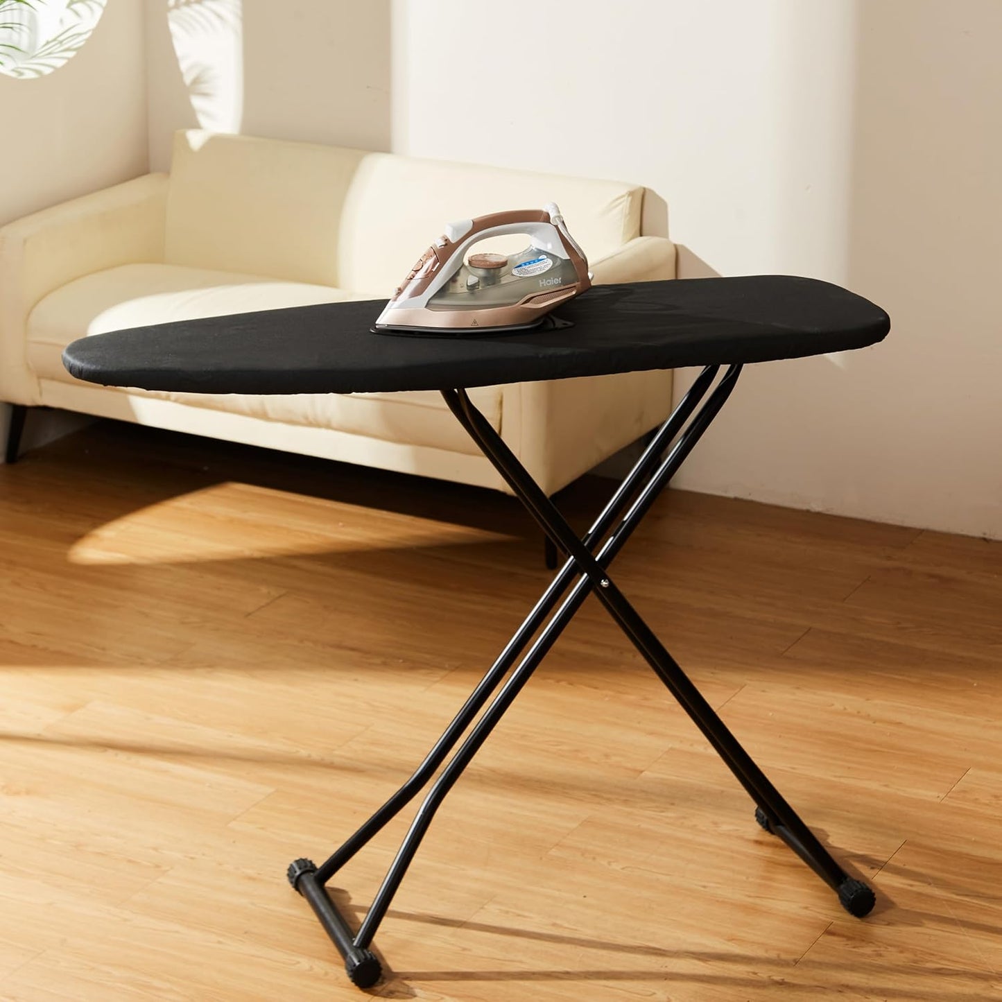 Skiennix Ironing Board - Foldable Adjustable Height with Heat-Resistant Cover | Lightweight & Durable for Home Use