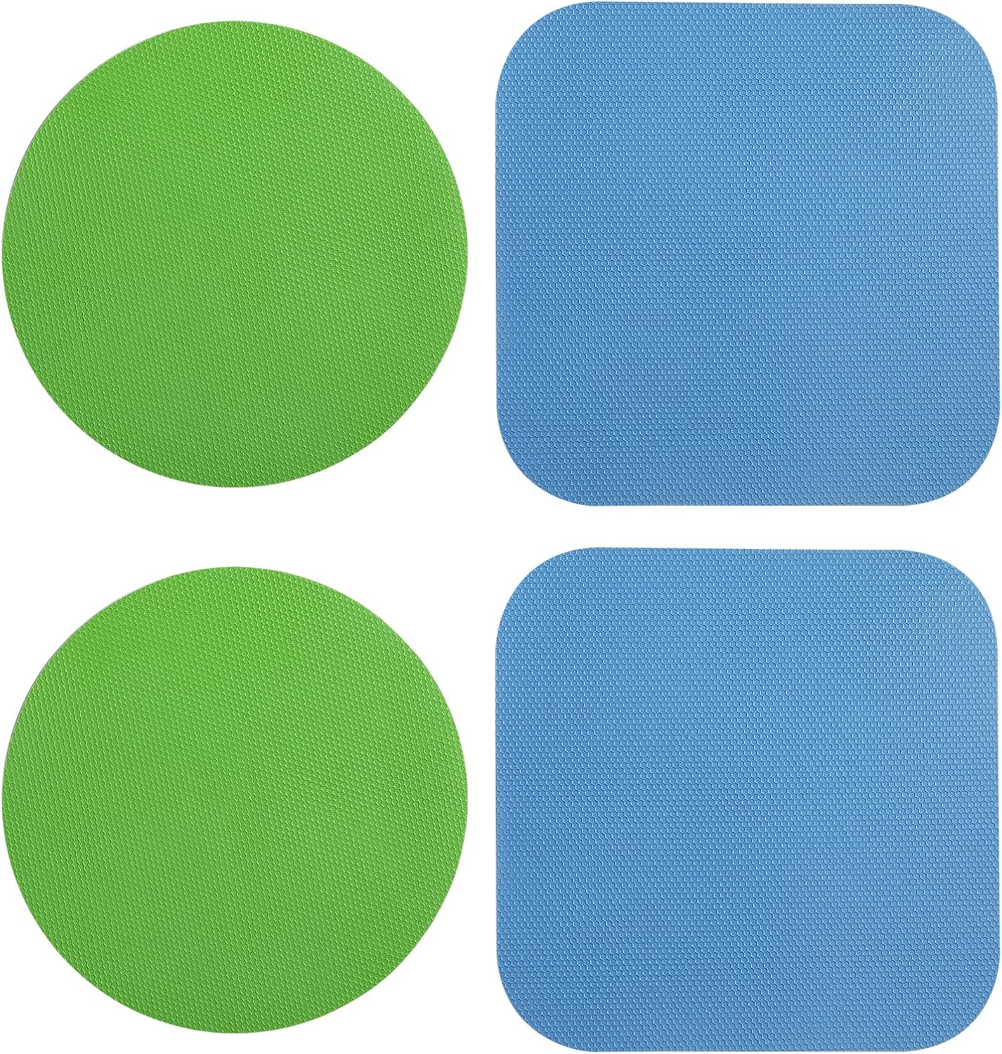 LUTER Multi-Function Silicone Jar Opener - Easy Grip for Seniors | 4-Piece Set in Light Blue & Green