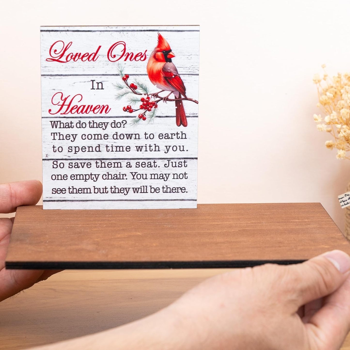 Memorial Candleholders by [Brand Name] - Personalized Empty Chair Sign for Loved Ones | Sympathy Decor