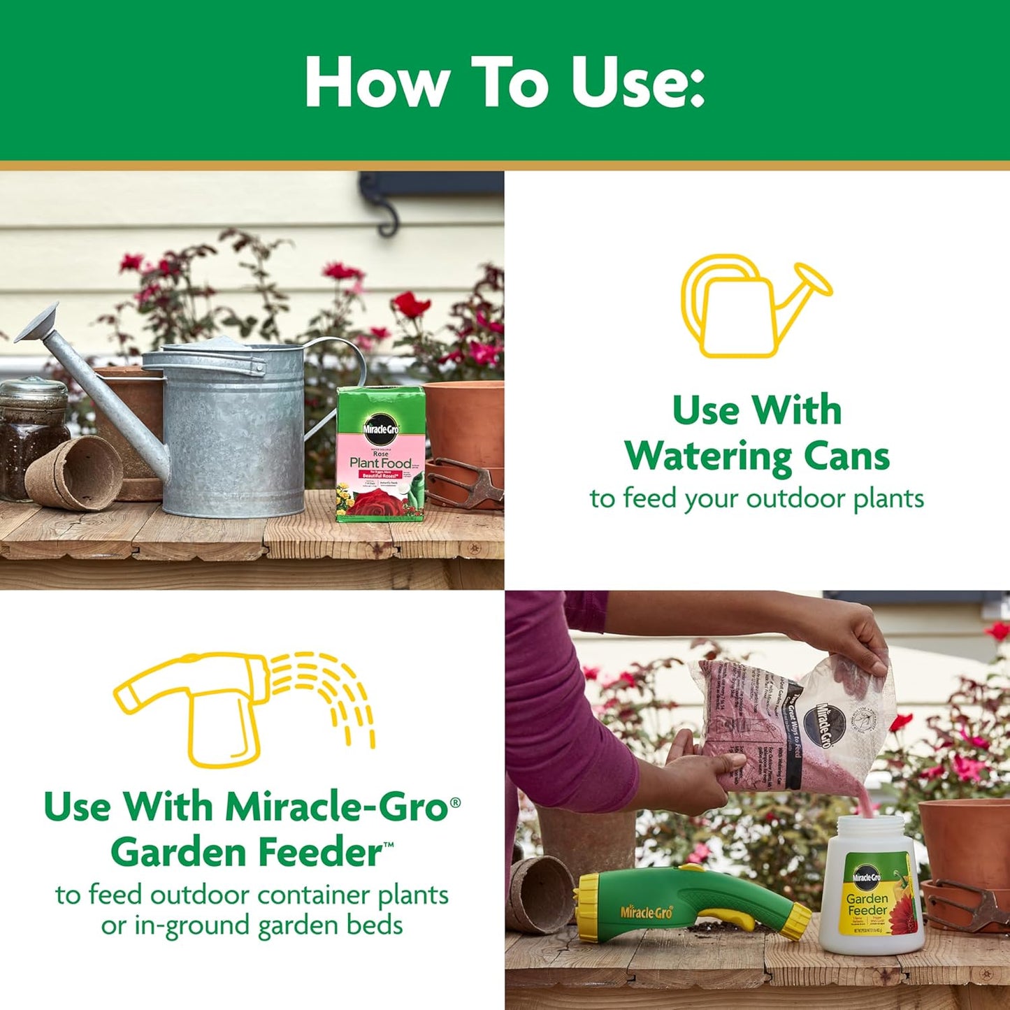 Miracle-Gro Rose Plant Food - Water Soluble Formula for Vibrant Blooms | 1.5 lb