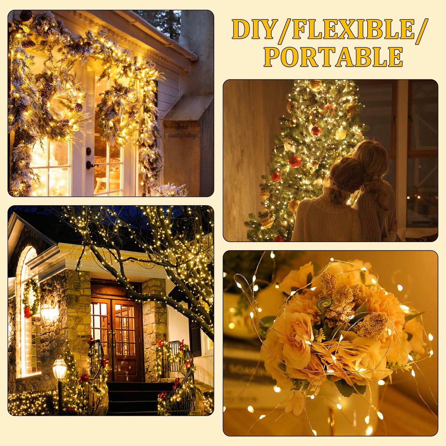 Timer Led Fairy Lights,1 Pack Mini Battery Powered Silver Wire Starry Tiny String Light,Battery Operated Micro Lights for Bedroom,Christmas,Parties,Wedding,Centerpiece,Decoration (5m/16ft Warm White)
