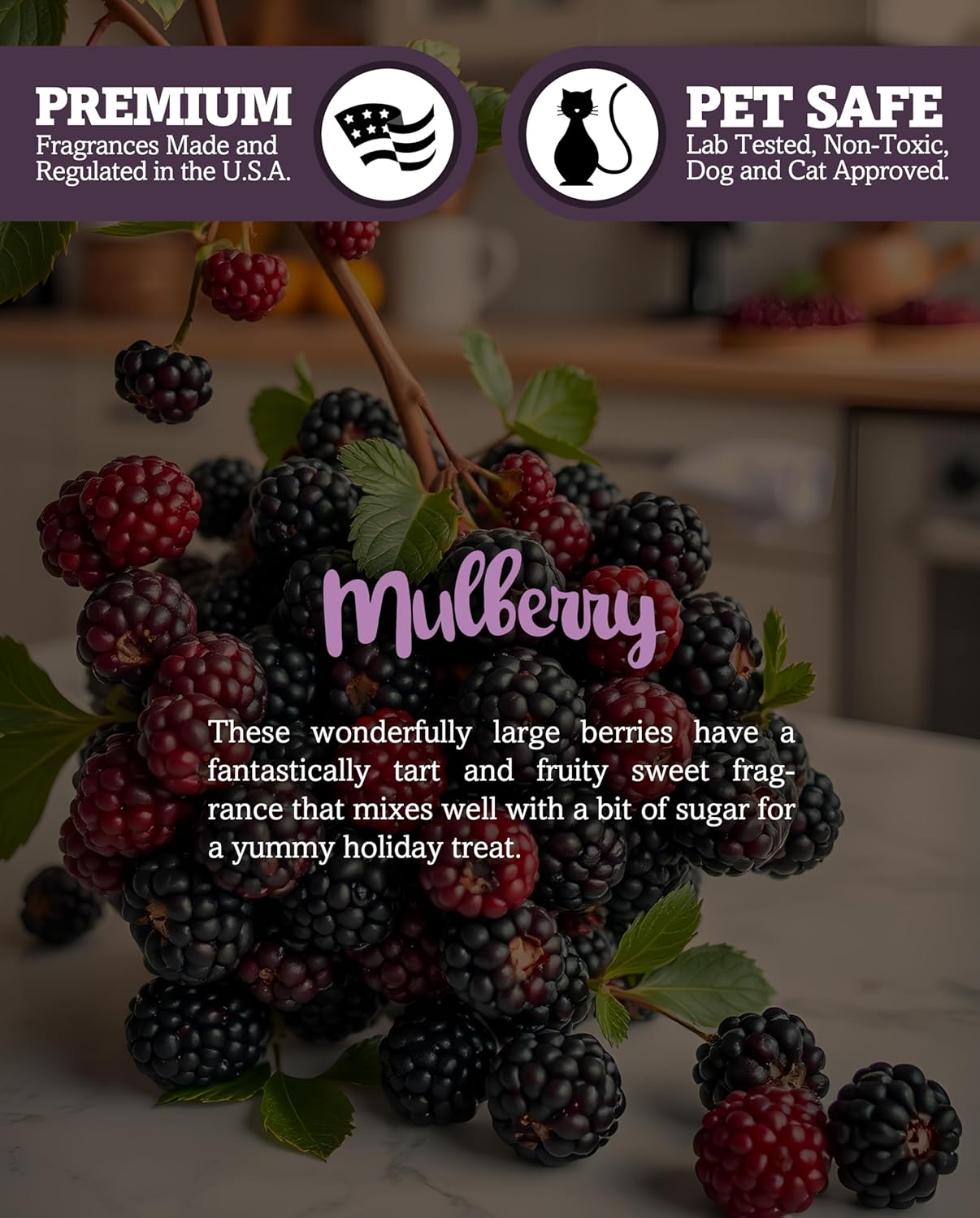 Highly Scented Sugarplum Cranberry Wax Melts Multi Pack - 6 Oz Natural Oil Air Fresheners for Christmas